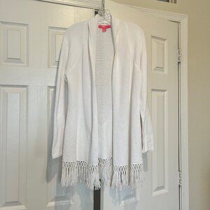 Lilly Pulitzer White Cardigan XL